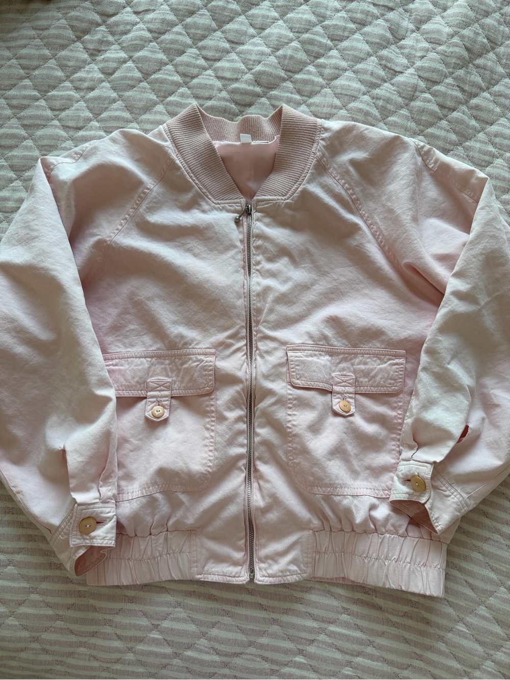 Light Pink Bomber Jacket